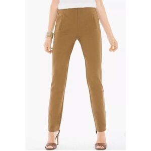 Chico's Juliet Ankle Pants Tan Camel Knit Ponte Pant Womens